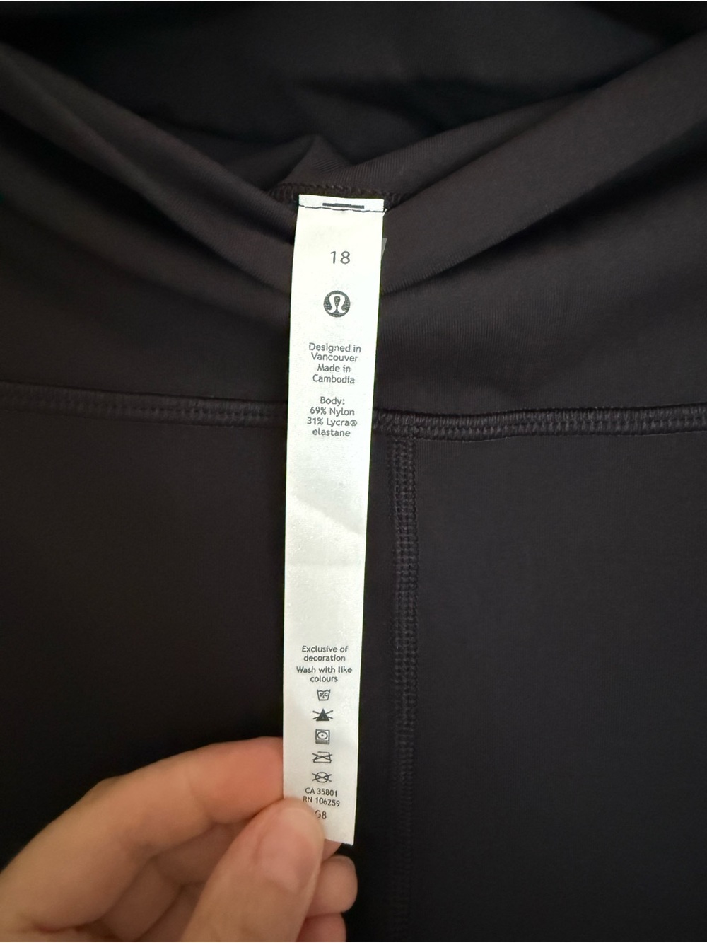 Lululemon Black High-Waist Leggings - Picture 3 of 3